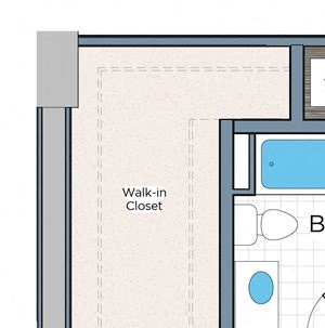 2 Bedroom 1 Bath B